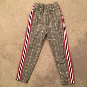SHEIN striped pants elastic waist size S